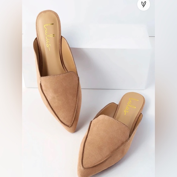 Joelle, Camel suede loafer Slides - Picture 3 of 3